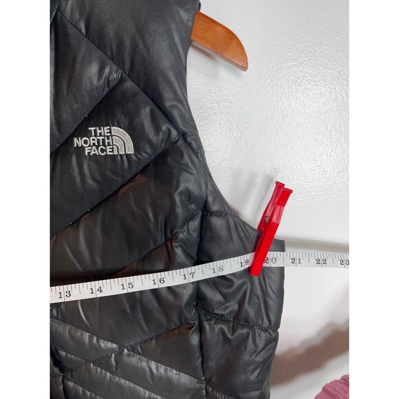 The North Face Puffer Vest Women's Medium 550 Goose Down Black Quilted - Picture 11 of 11